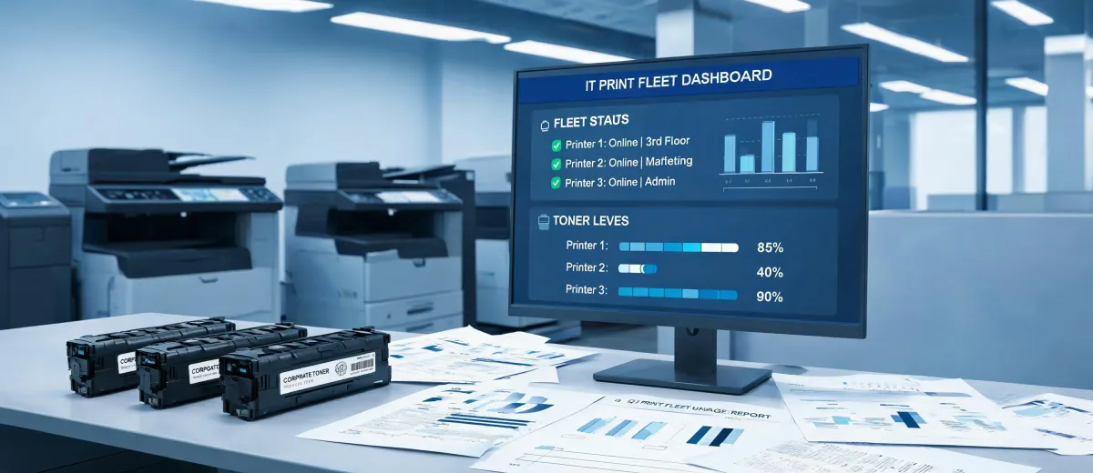 Technical print fleet article illustration